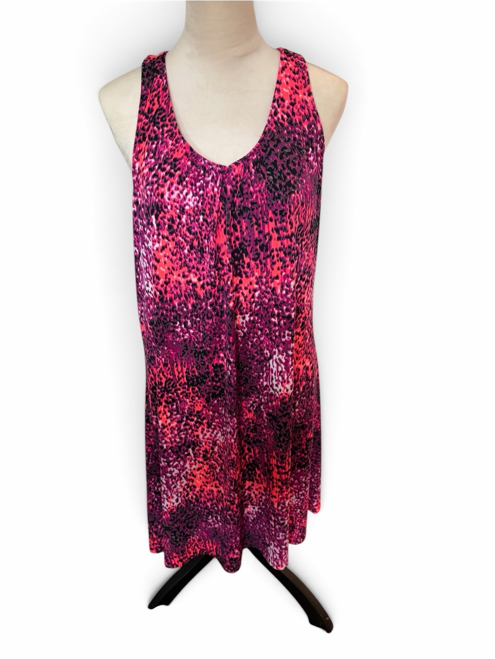 Tek Gear DRYTEK Pink and Black Sport dress with razor back and built in bra